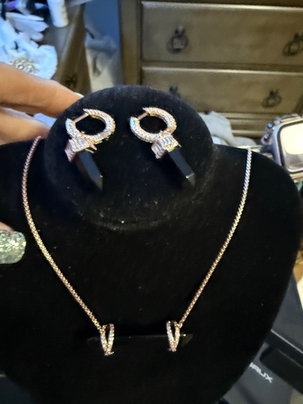 BP untamed collection Necklace and Earrings Set “killer Instinct” Onyx